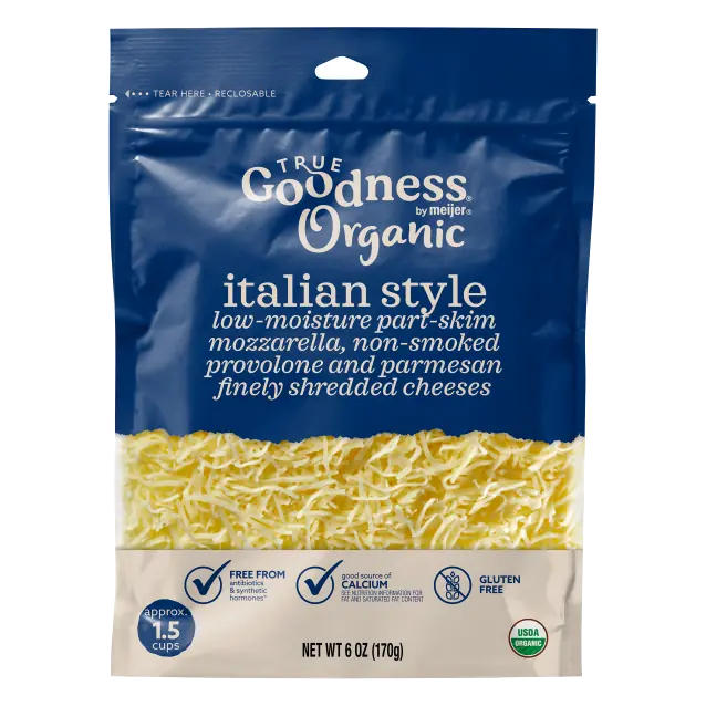 Italian Style Blend Organic Low-Moisture Part-Skim Mozzarella
