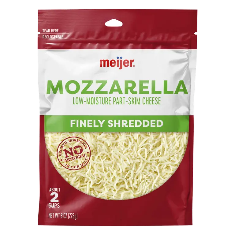 Italian Style Mozzarella Low-Moisture Part-Skim Finely Shredded Cheese
