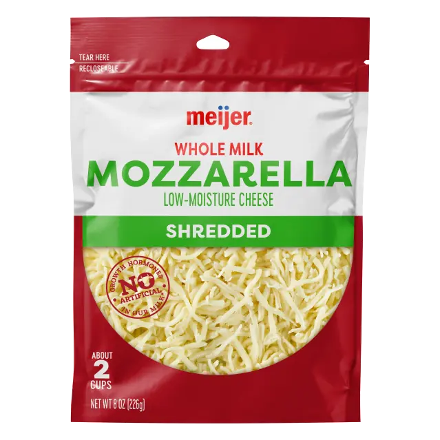 Italian Style Mozzarella Low-Moisture Whole Milk Shredded Cheese