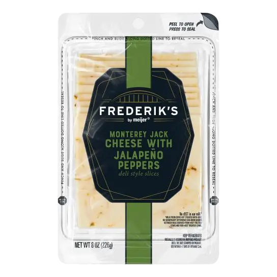 Jalapeno Pepper Monterey Jack Cheese Deli Style Slices