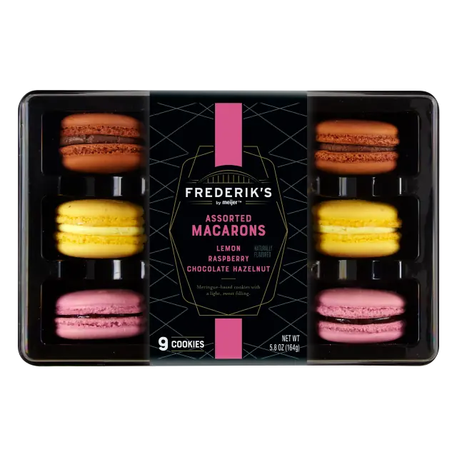 Lemon Raspberry Chocolate Hazelnut Assorted Macarons
