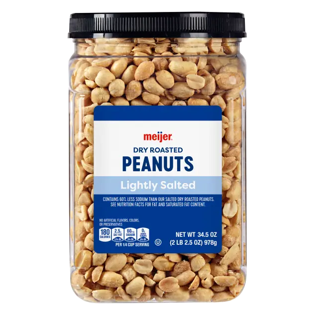 Lightly Salted Dry Roasted Peanuts with Sea Salt