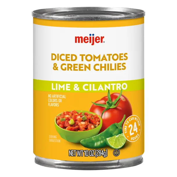 Lime & Cilantro Diced Tomatoes & Green Chilies