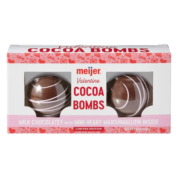Marshmallow Mini Heart Cocoa Bombs