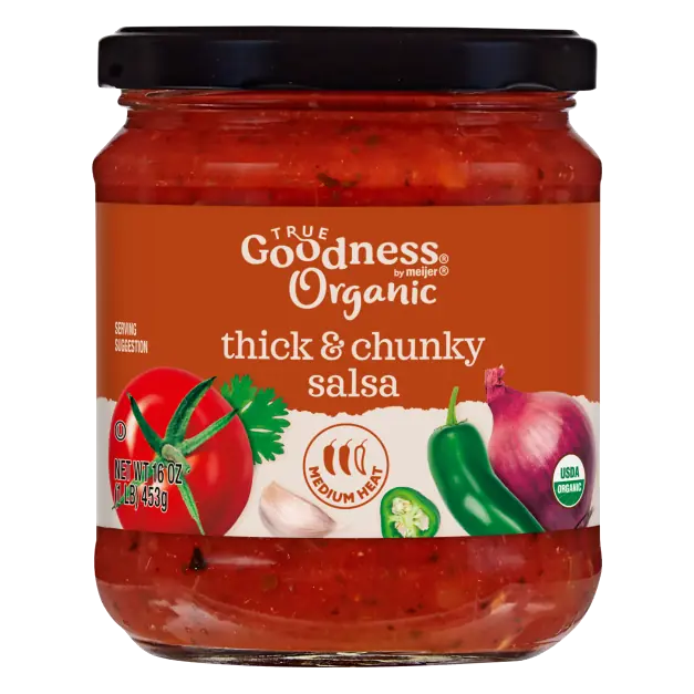 Medium Thick & Chunky Organic Salsa