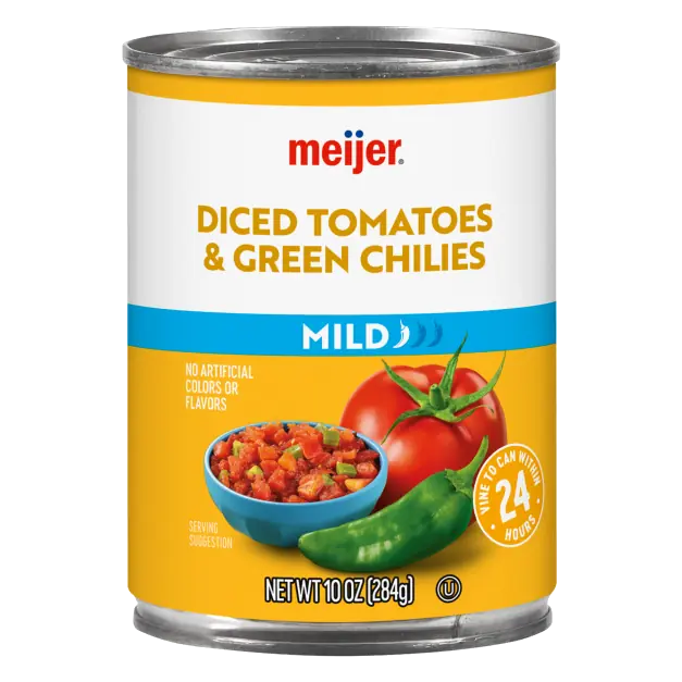 Mild Diced Tomatoes & Green Chilies