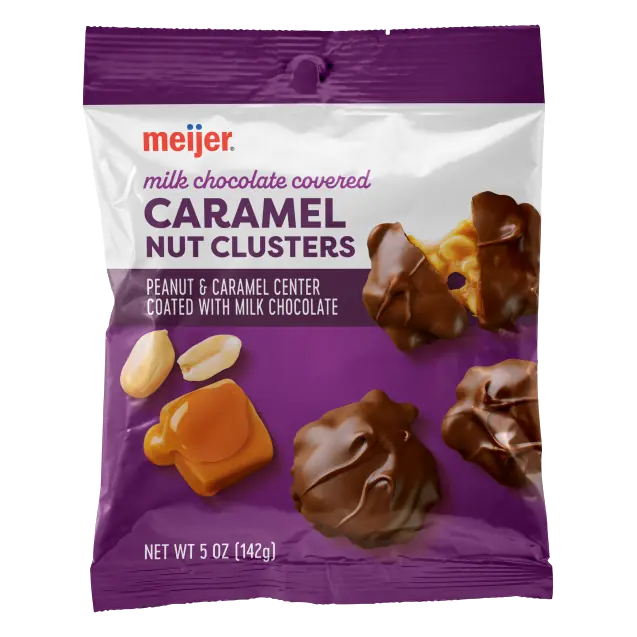 Milk Chocolate Covered Caramel Nut Clusters