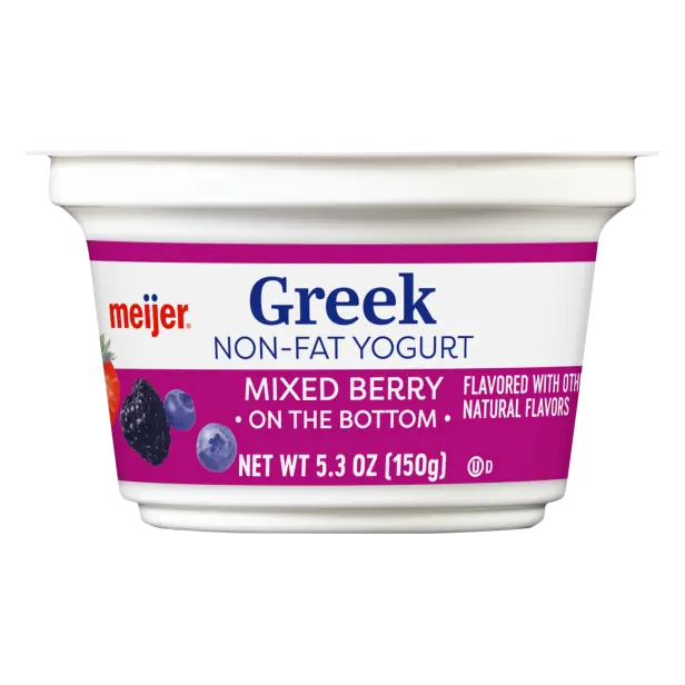 Mixed Berry Blended Greek Non-Fat Yogurt