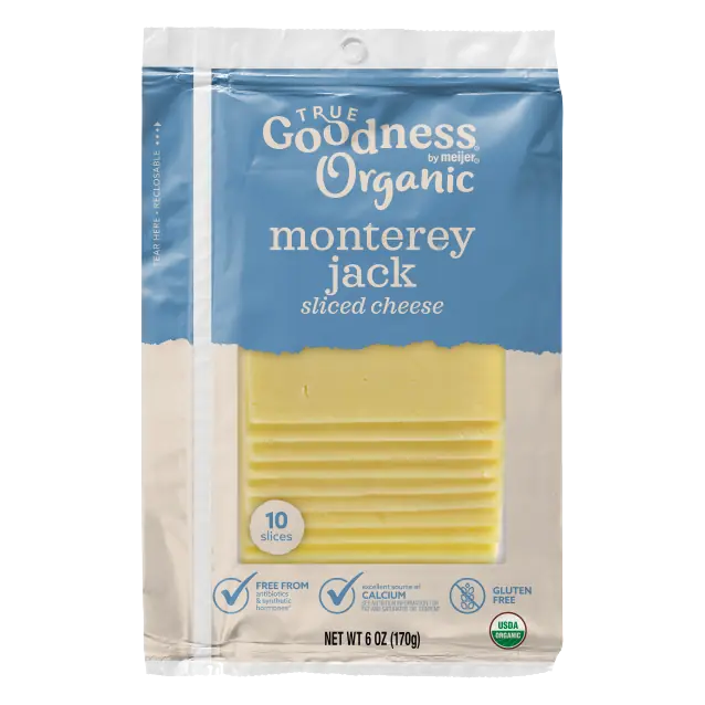 Monterey Jack Organic Sliced Cheese