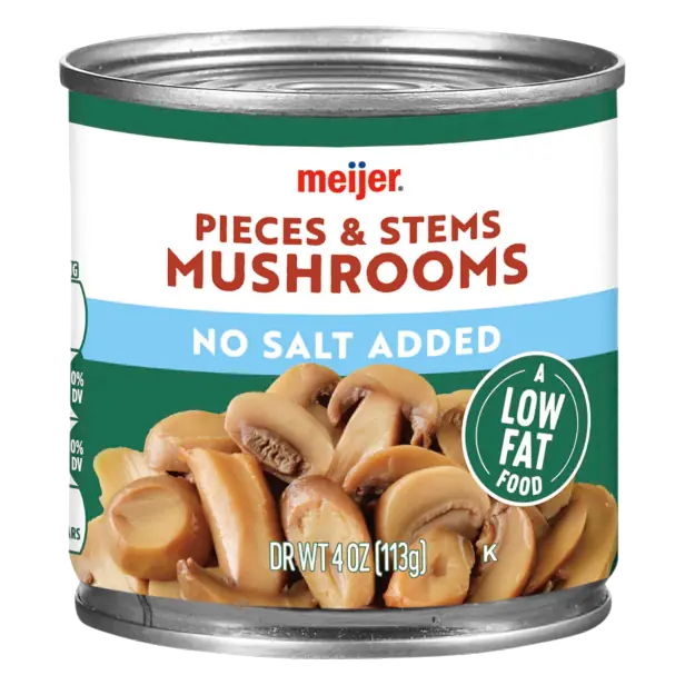 No Salt Added Mushrooms Pieces & Stems