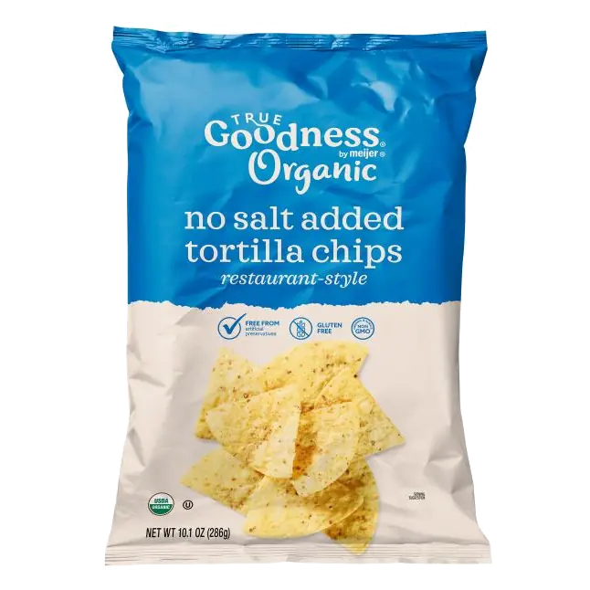 No Salt Added Organic Restaurant Style Tortilla Chips