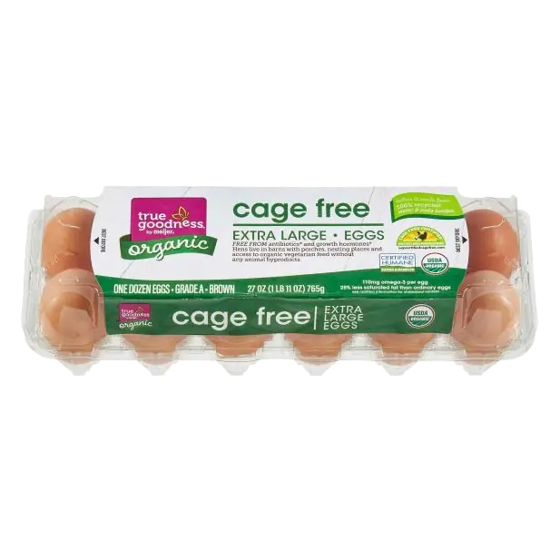 Organic Cage Free Grade a Extra Large Brown Eggs