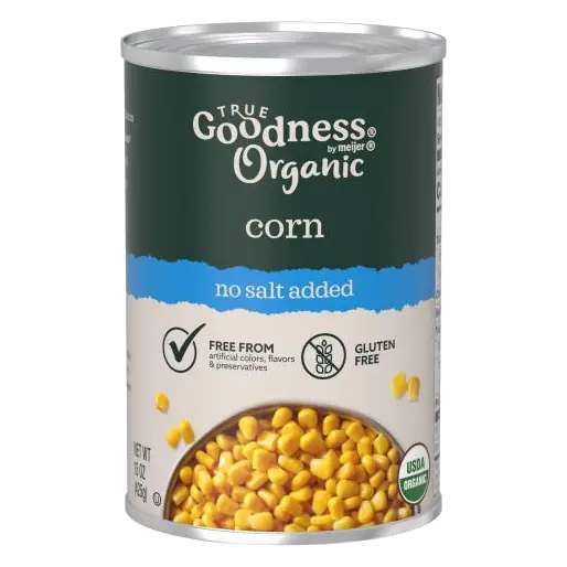 Organic No Salt Added Corn