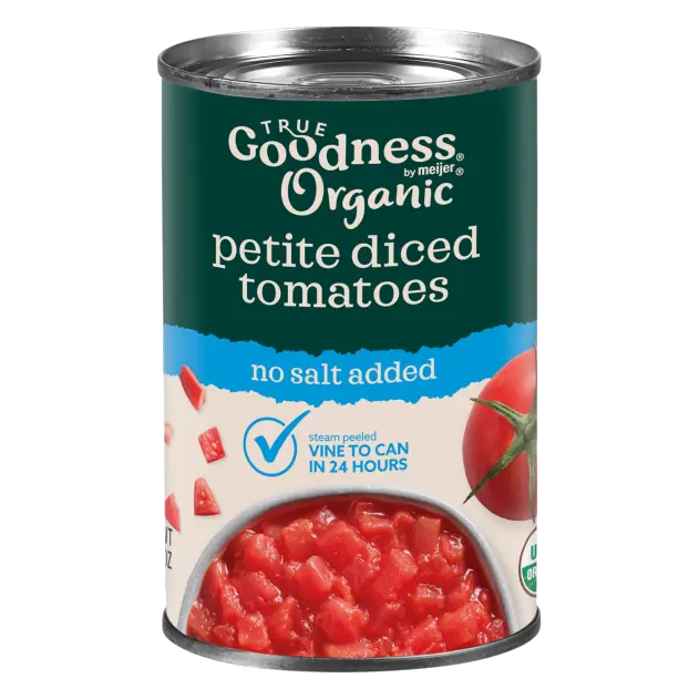 Organic No Salt Added Petite Diced Tomatoes