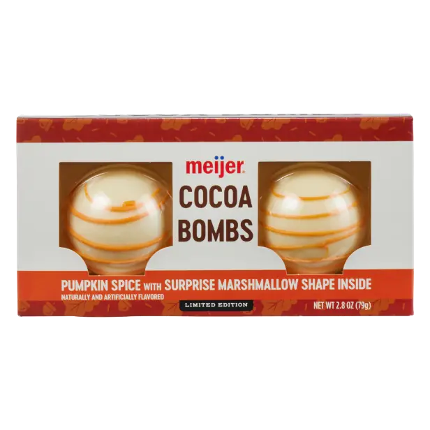Pumpkin Spice with Surprise Marshmallow Cocoa Bombs