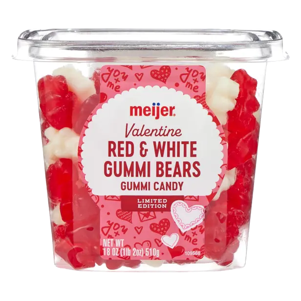 Red & White Gummi Bears Candy