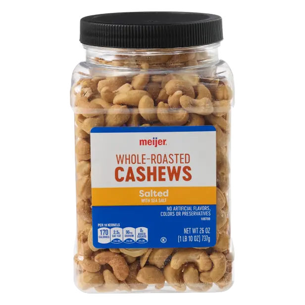 Roasted & Salted Whole Cashews