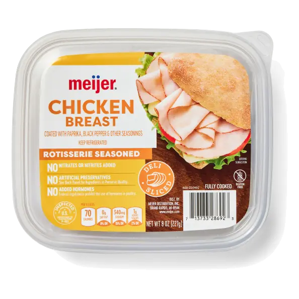 Rotisserie Seasoned Chicken Breast Coated with Paprika