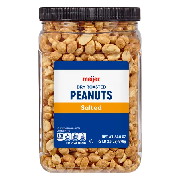 Salted Dry Roasted Peanuts with Sea Salt
