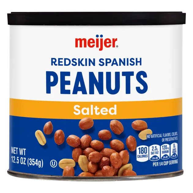 Salted Roasted Redskin Spanish Peanuts with Sea Salt