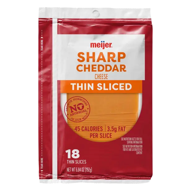 Sharp Cheddar Thin Sliced Cheese