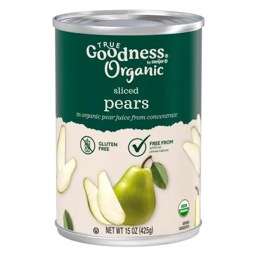 Sliced Pears in Organic Pear Juice