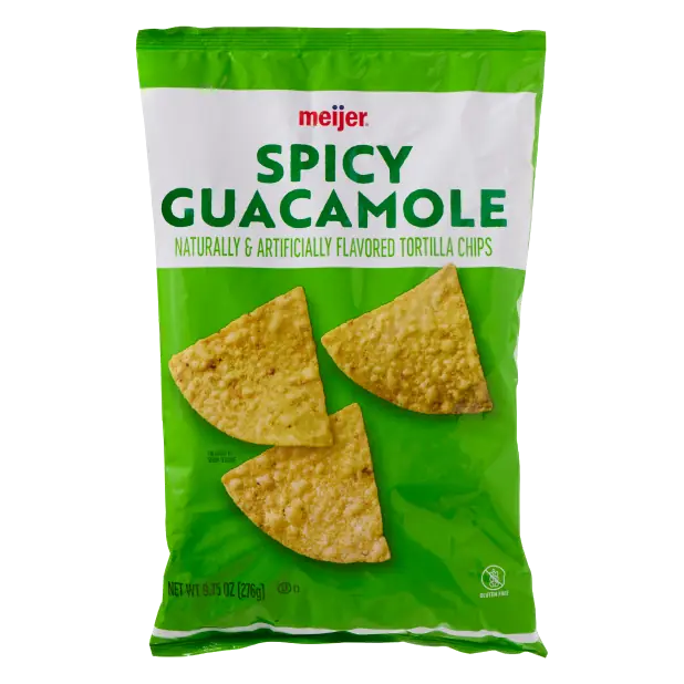 Spicy Guacamole Tortilla Chips