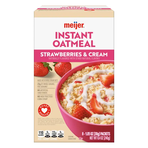 Strawberries & Cream Instant Oatmeal