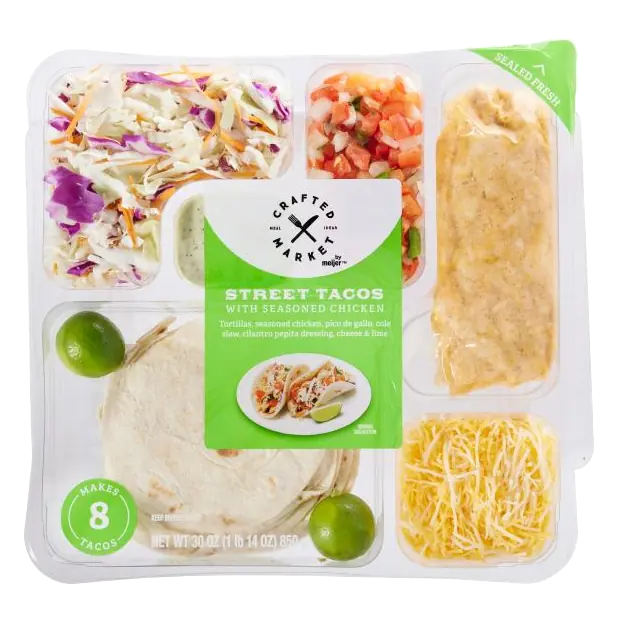 Street Tacos with Seasoned Chicken Includes Tortillas