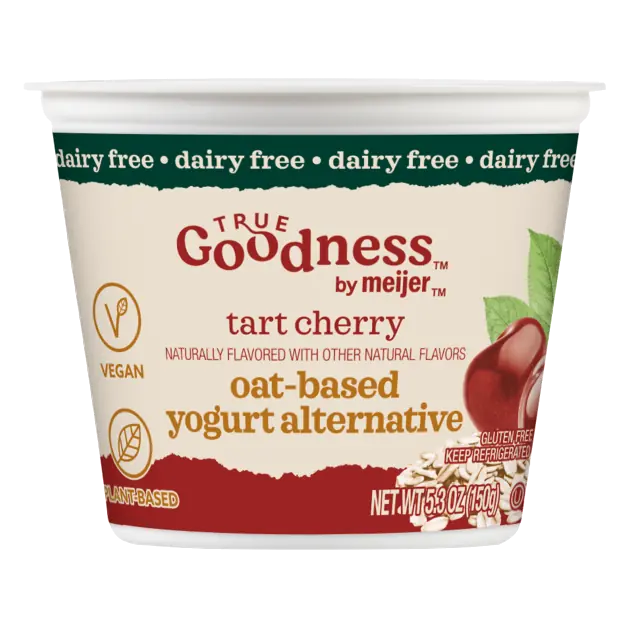 Tart Cherry Oat-Based Yogurt Alternative