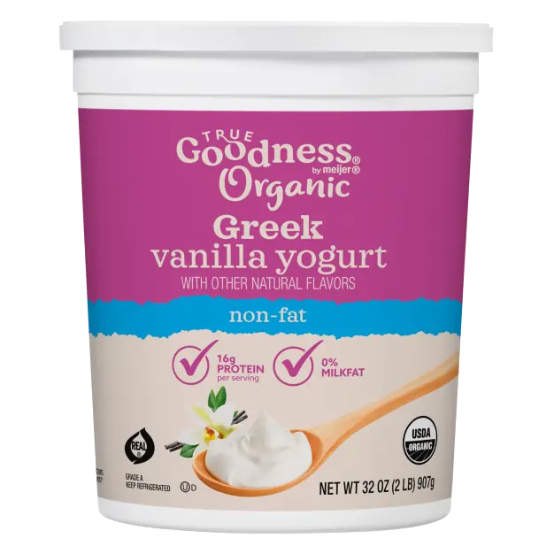 Vanilla Organic Greek Nonfat Yogurt