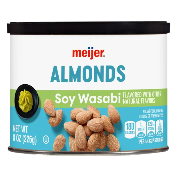 Wasabi & Soy Whole-Roasted Almonds