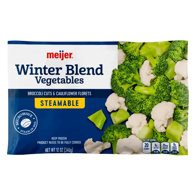 Winter Blend Steamable Broccoli Cuts & Cauliflower Florets Vegetables