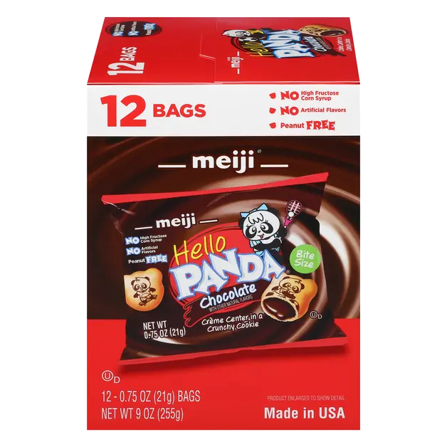Bite Size Hello Panda Chocolate Cookies - 12 ct