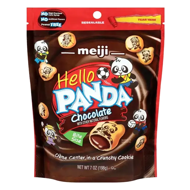 Chocolate Hello Panda Creme Center with Crunchy Shell