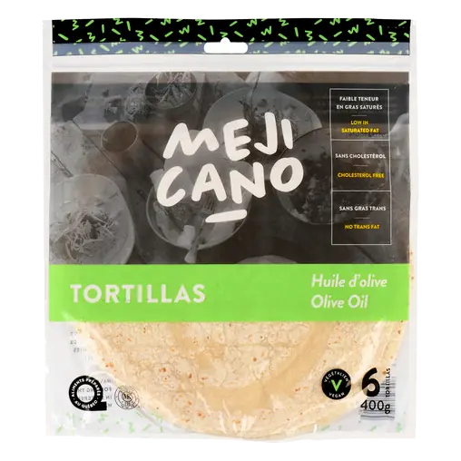 Mejicano Tortillas Olive Oil 400 g