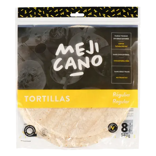 Tortillas Plain 10-Inch 540 g