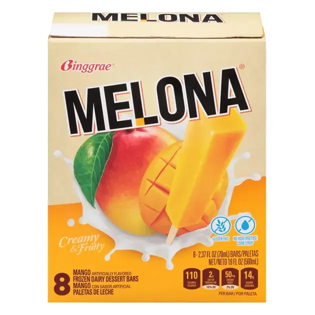 Frozen Dairy Dessert Bars, Mango
