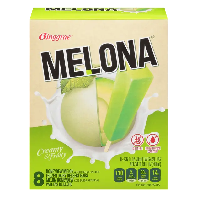 Honeydew Melon Dairy Dessert Bars - 8 ct
