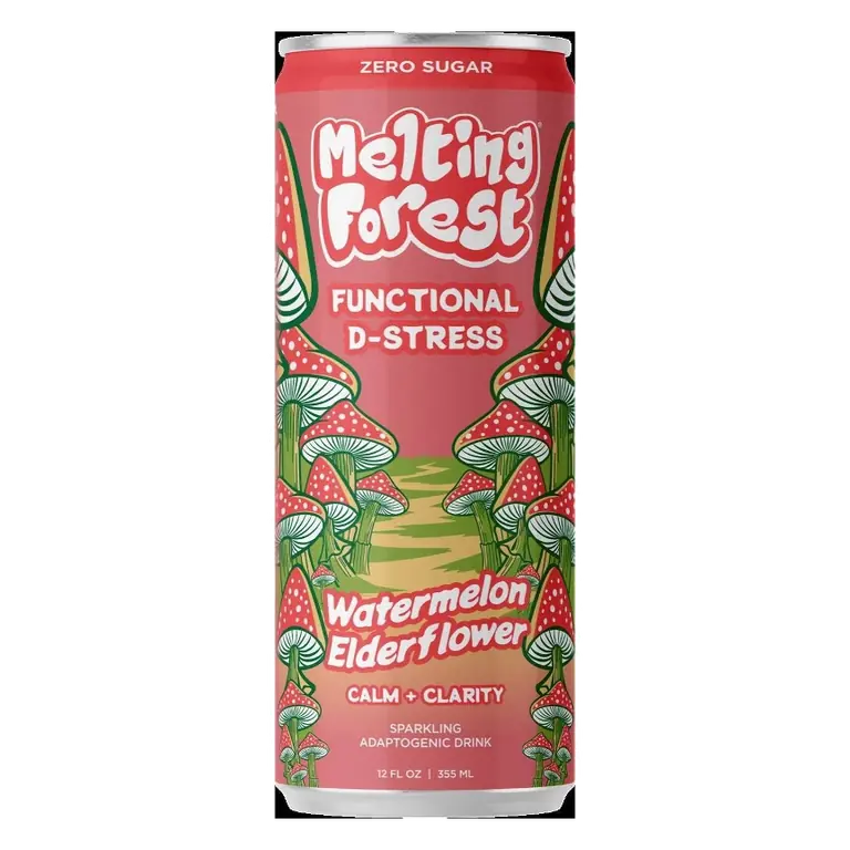 Melting Forest Watermelon Elderflower Functional D-Stress, 12oz: Caffeine Free