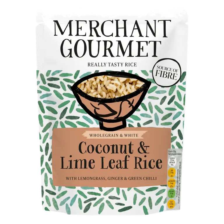 Wholegrain & White Coconut & Lime Leaf Microwave Rice 250g