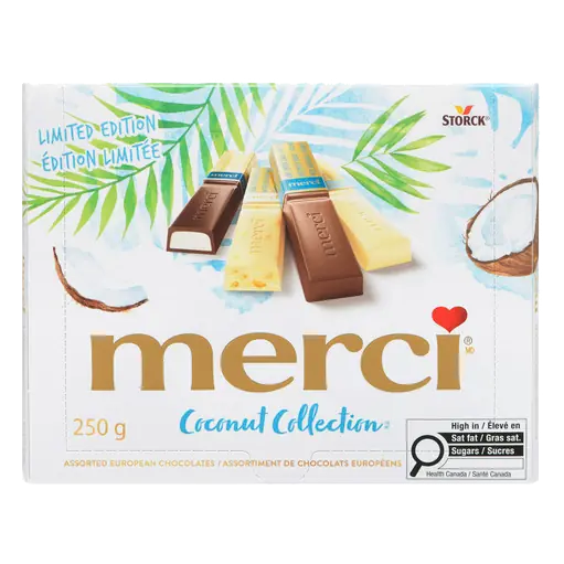Limited Edition Finest Selection of European Chocolates Coconut 250g