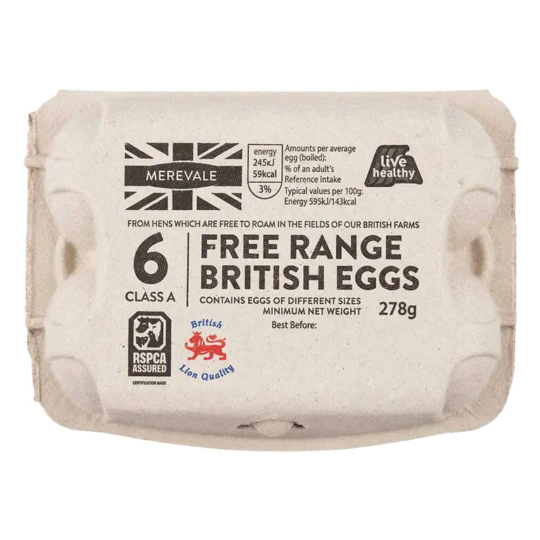 Free Range Eggs 6 Pack