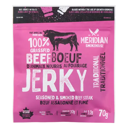 Jerky Seasoned & Smoked Beef Steak Traditional 70 g