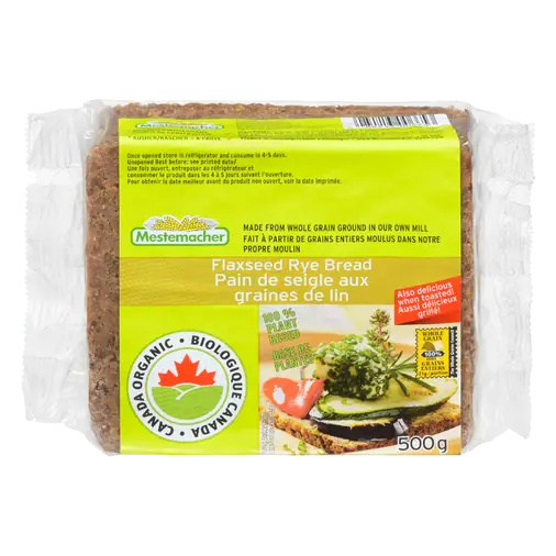 Organic Bread Flaxseed Rye 500 g