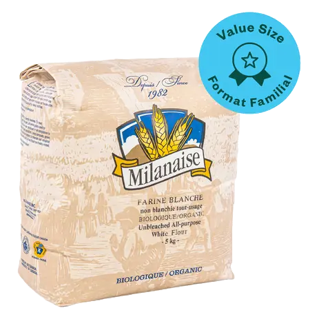 Organic White Flour All Purpose Unbleached Value Size 5 kg
