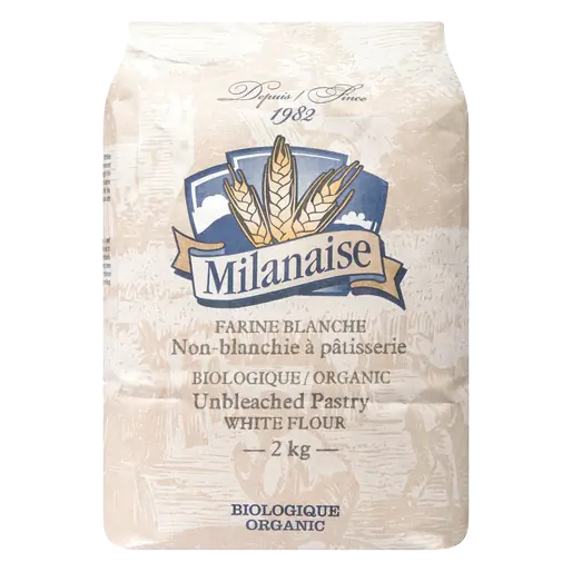 Milanaise Organic Pastry Flour White Unbleached 2 kg