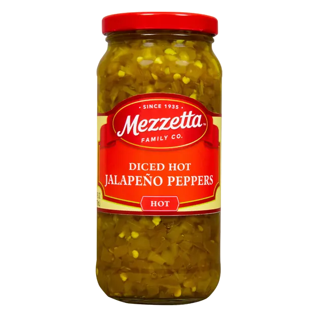 Diced Hot Jalapeno Peppers