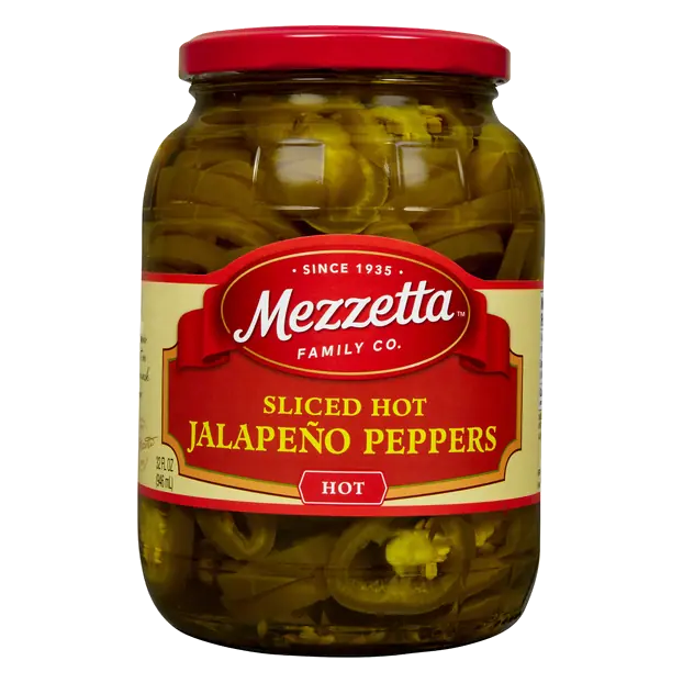 Sliced Hot Jalapeno Peppers