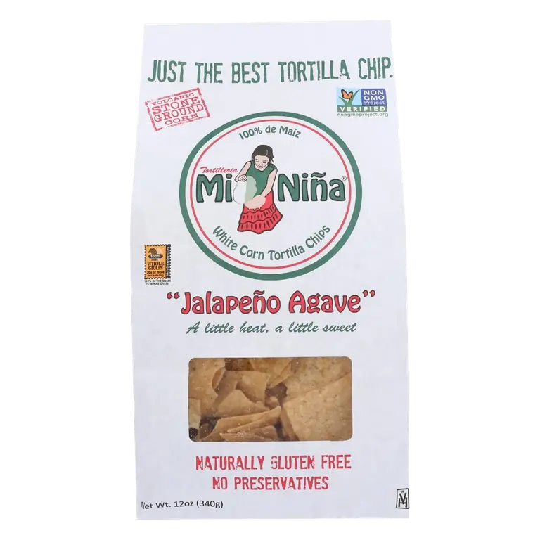 "Jalapeno Agave" White Corn Tortilla Chips, "Jalapeno Agave"